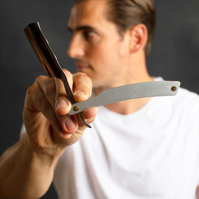 Naked Armor Merlin Straight Razor 7/8" Powdered Steel Japanese Stainless Steel