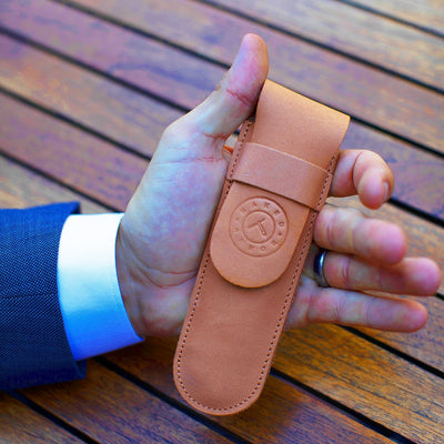 Naked Armor Morholt Shavette Mahogany Wood Stainless Steel Shoulder and Tang