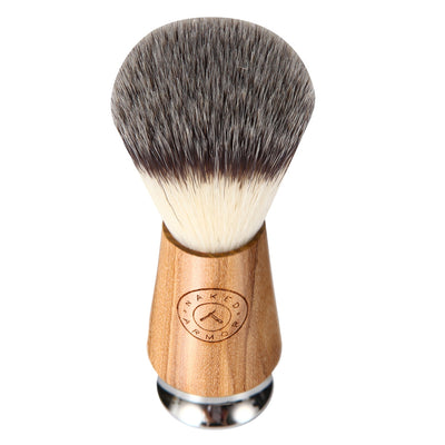 Naked Armor Olive Wood Synthetic Badger Shaving Brush