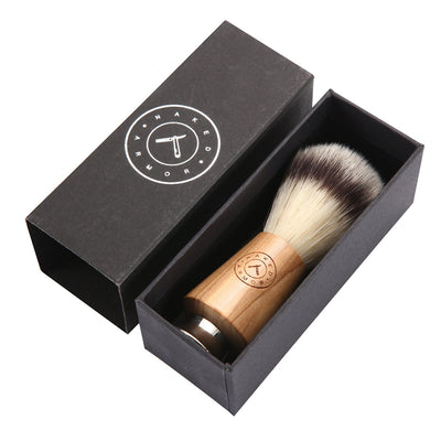 Naked Armor Olive Wood Synthetic Badger Shaving Brush