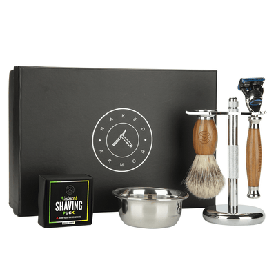 Naked Armor Safety Razor Stand Kit 3 Pieces