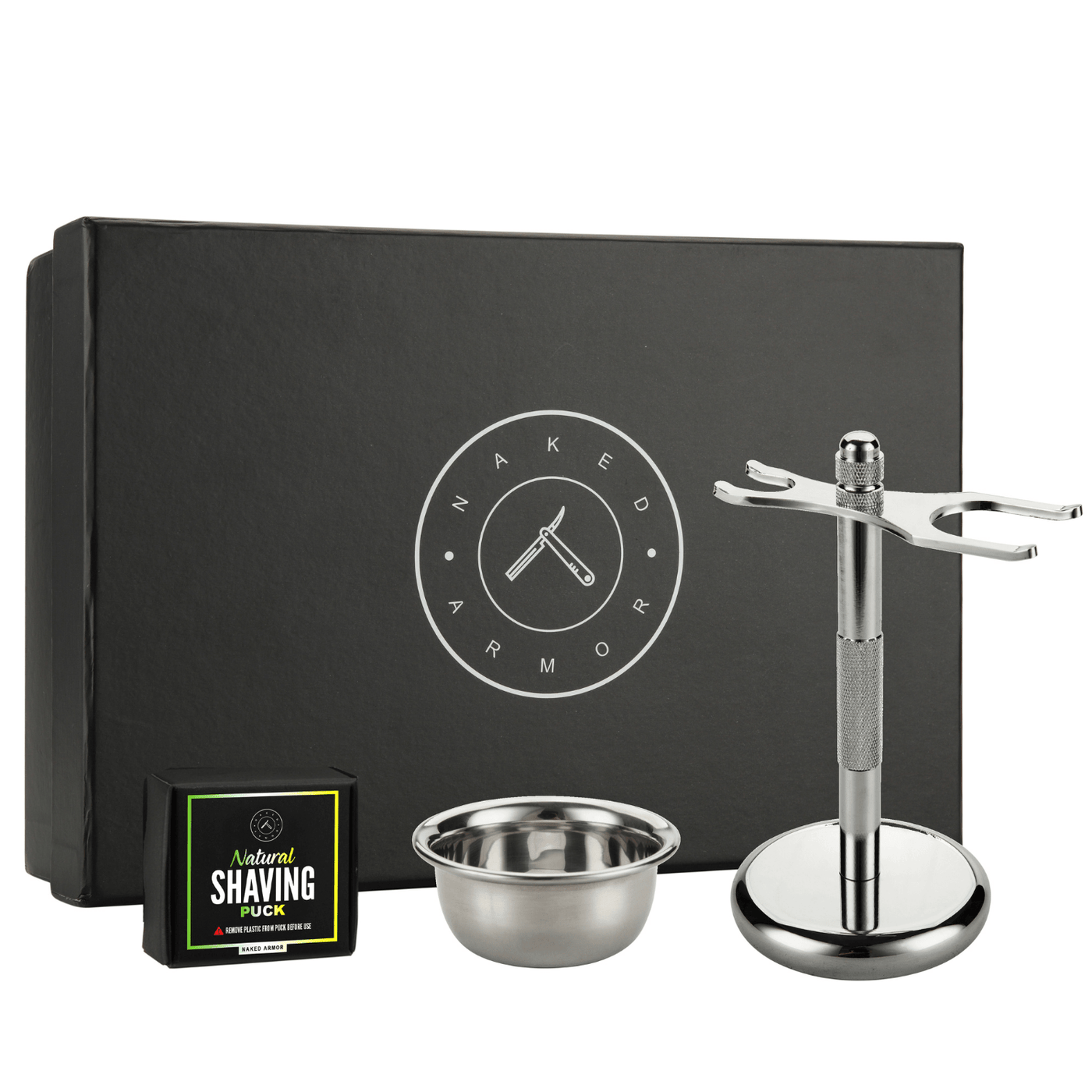 Naked Armor Safety Razor Stand Kit 3 Pieces