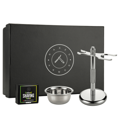 Naked Armor Safety Razor Stand Kit 3 Pieces