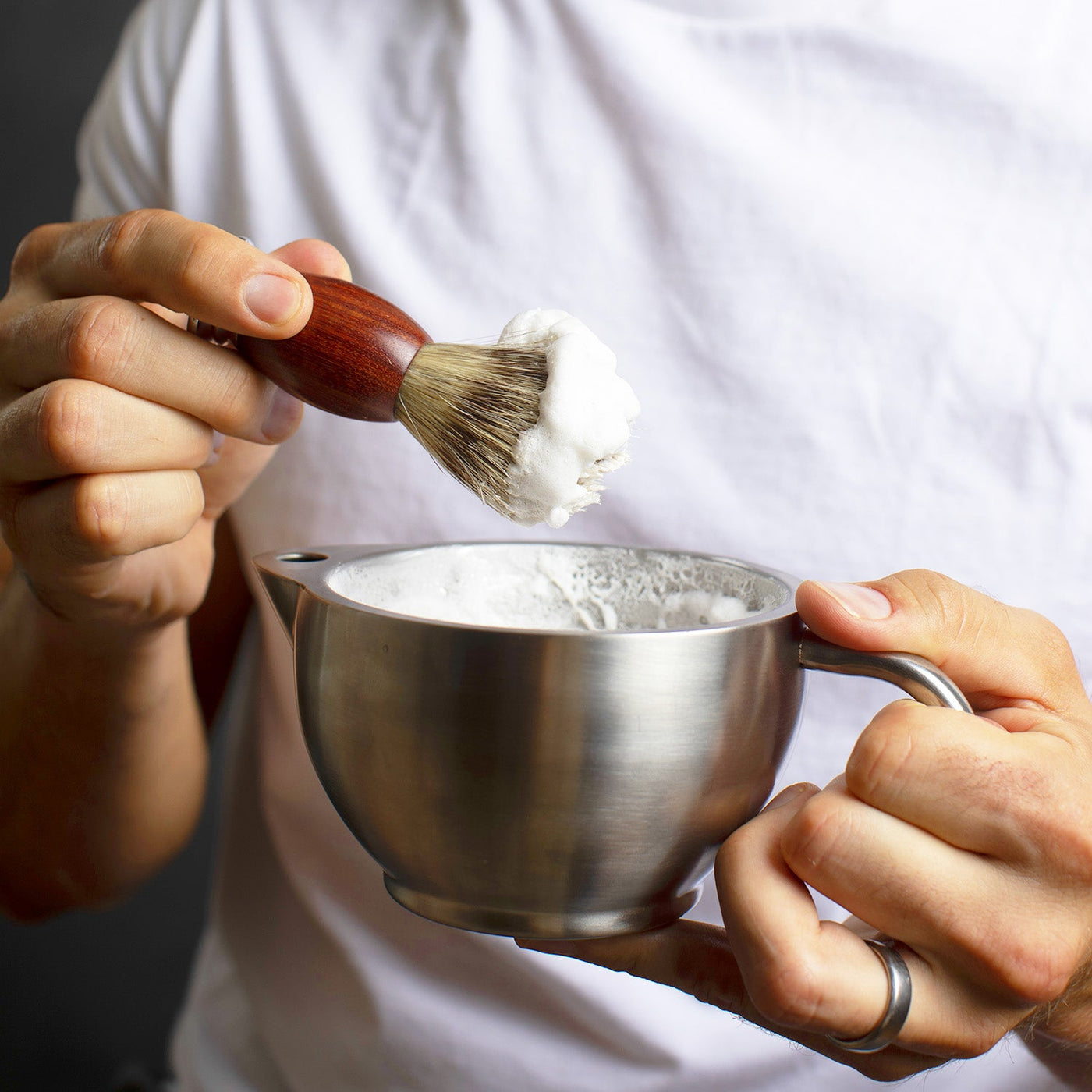 Naked Armor Sandalwood Synthetic Shaving Brush