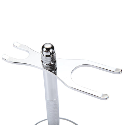 Naked Armor Silver Bleoberis Closed Comb Safety Razor Shaving Set