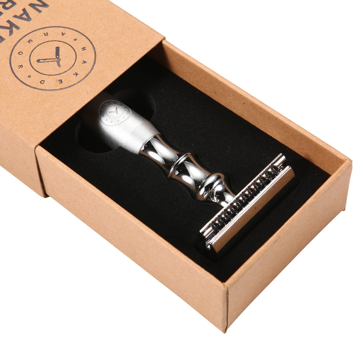 Naked Armor Silver Bleoberis Safety Razor Zinc Copper Zinc Aluminum