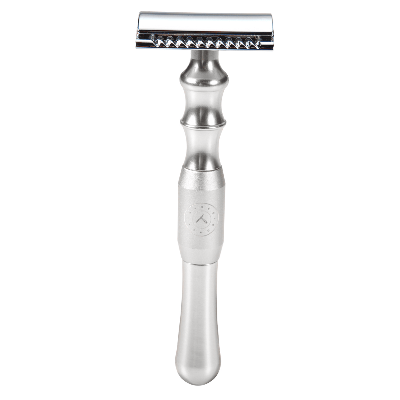 Naked Armor Silver Bleoberis Safety Razor Zinc Copper Zinc Aluminum