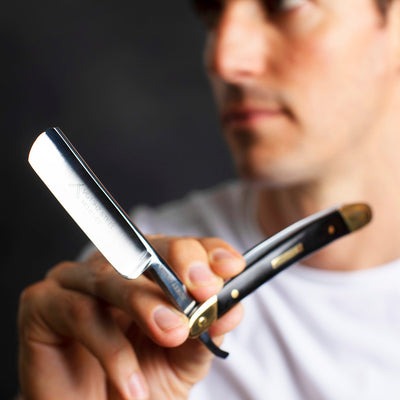 Naked Armor Solomon 7 Piece Straight Razor Kit 7/8 Brown