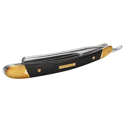 Naked Armor Solomon Straight Razor 7/8" Black Algum Wood Japanese Steel