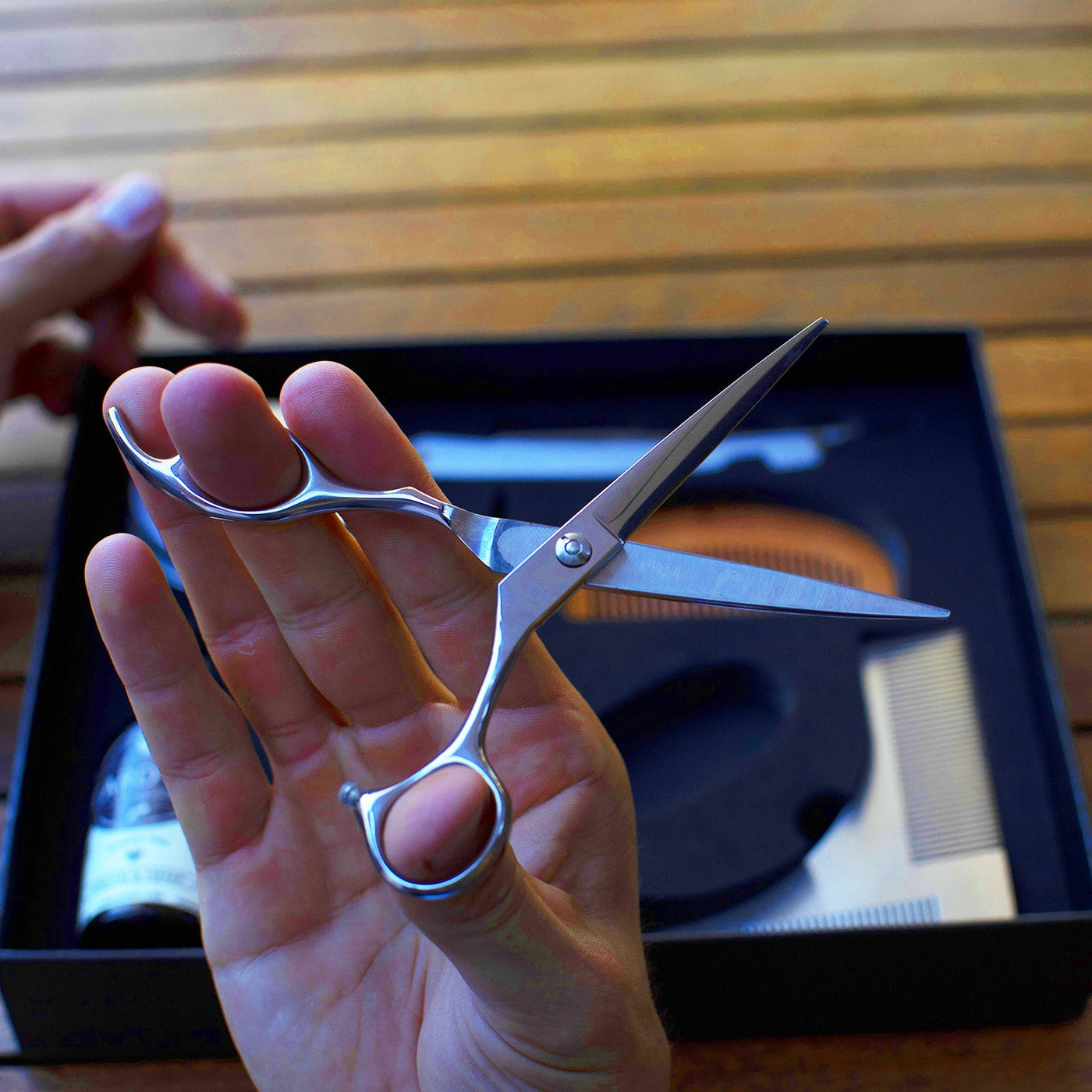 Naked Armor Stainless Steel Beard Scissor, 7"