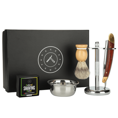 Naked Armor Straight Razor Stand Kit 3 Pieces