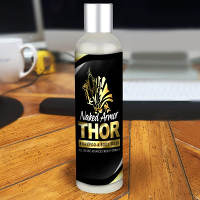 Naked Armor Thor All - In - One Shampoo & Body Wash 8 fluid ounces (Vegan Friendly)