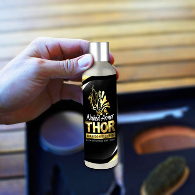 Naked Armor Thor All - In - One Shampoo & Body Wash 8 fluid ounces (Vegan Friendly)