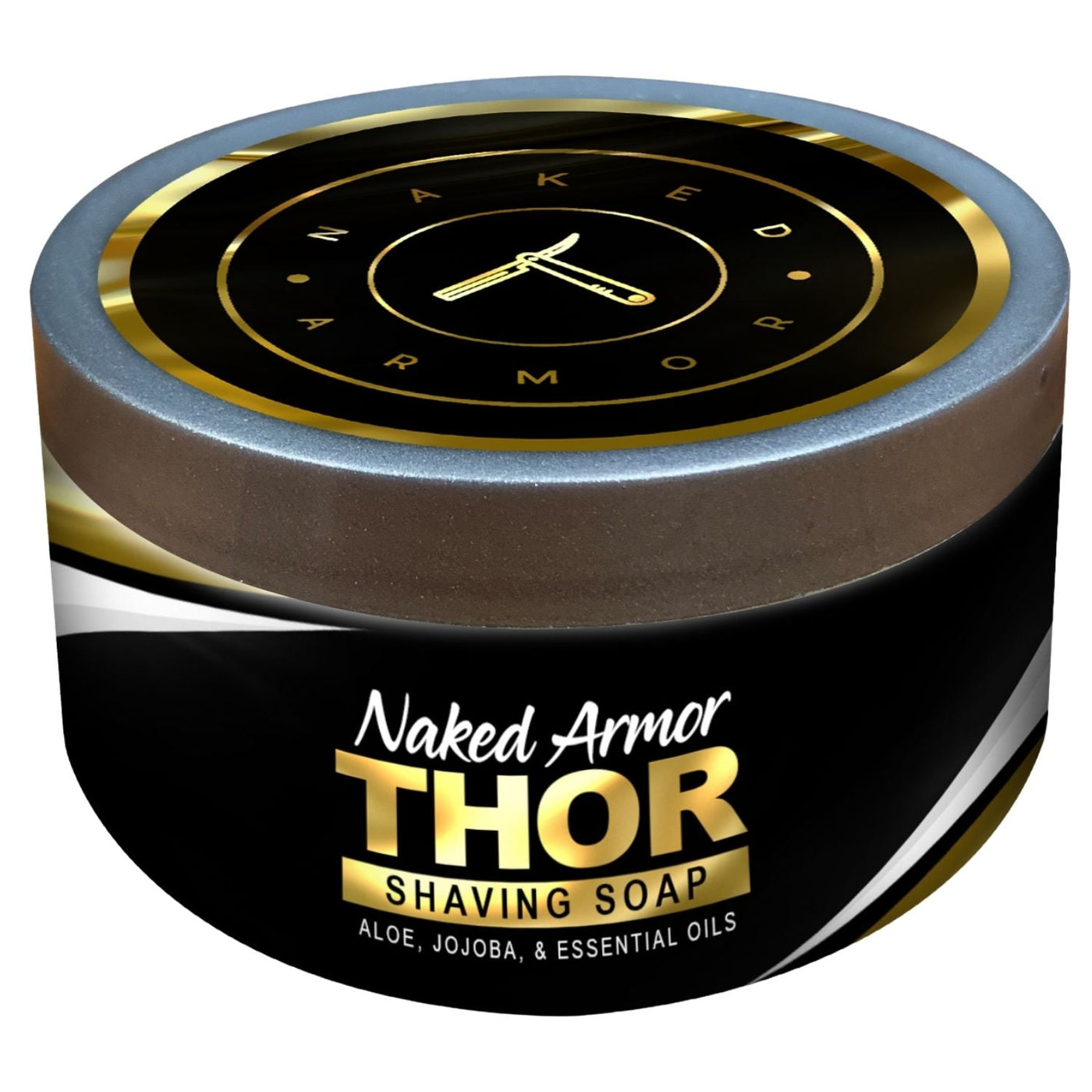 Naked Armor Thor Frankincense Shaving Cream 4 fluid ounces (Vegan Friendly)