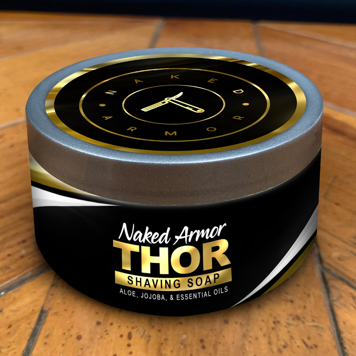 Naked Armor Thor Frankincense Shaving Cream 4 fluid ounces (Vegan Friendly)