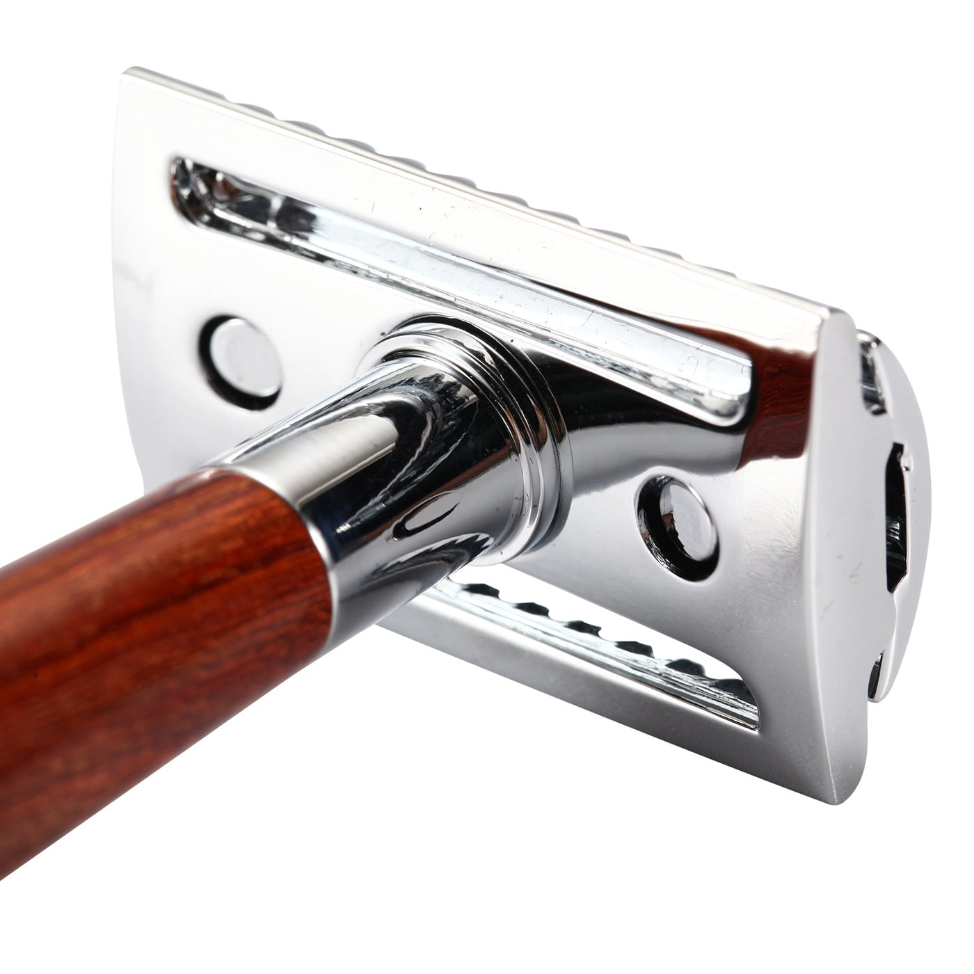Naked Armor Tor Safety Razor Mahogany Wood Zinc Aluminum