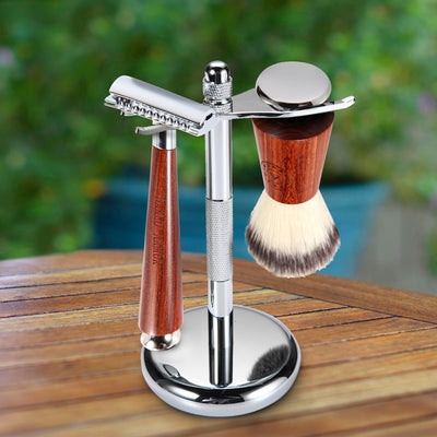 Naked Armor Tor Synthetic Fiber Closed Comb Safety Razor Shaving Set