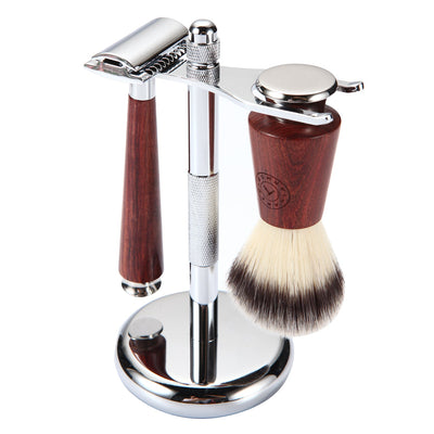 Naked Armor Tor Synthetic Fiber Closed Comb Safety Razor Shaving Set