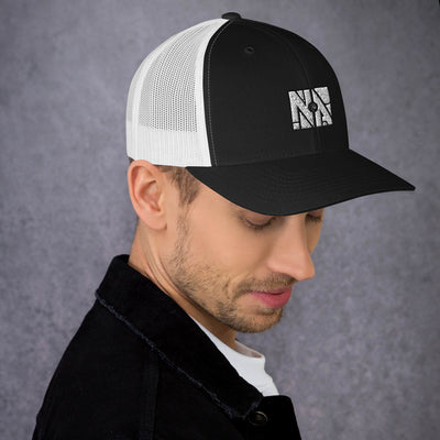 Black NA 6-Panel Trucker Cap by Naked Armor sold by Naked Armor Razors
