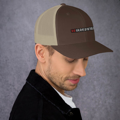Black Be Irresistible Trucker Cap by Naked Armor sold by Naked Armor Razors
