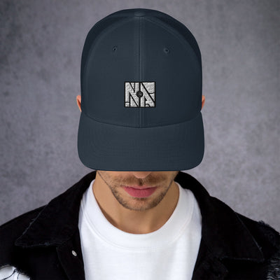 Navy NA 6-Panel Trucker Cap by Naked Armor sold by Naked Armor Razors