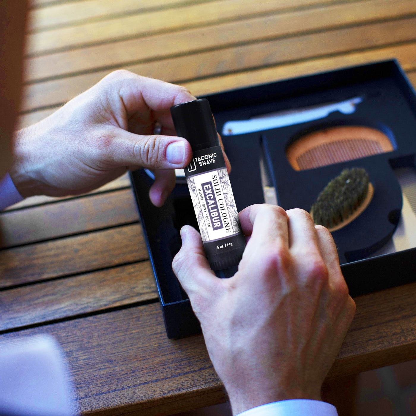 Taconic Shave Excalibur Wax - Based Solid Cologne 0.5 oz