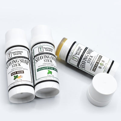 Taconic Shave Hemp & Bay Rum Twist Up Shaving Soap Stick 2.5 oz