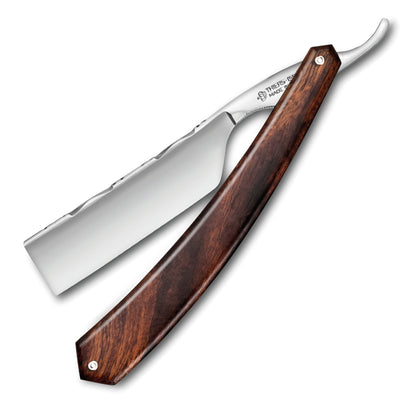 Thiers Issard Desert Ironwood Straight Razor 7/8" Carbon Steel with Rice Hand Filework on the Spine