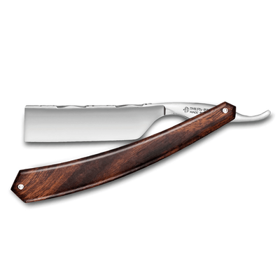Thiers Issard Desert Ironwood Straight Razor 7/8" Carbon Steel with Rice Hand Filework on the Spine