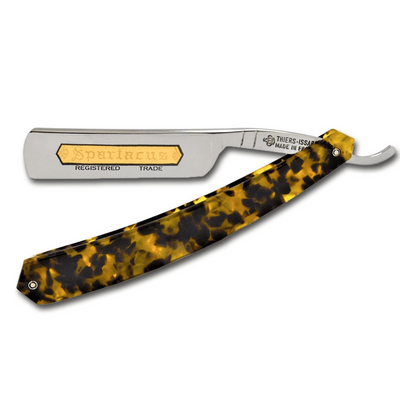 Thiers Issard 'Spartacus' Straight Razor 5/8" Faux Tortoise Shell Carbon Steel